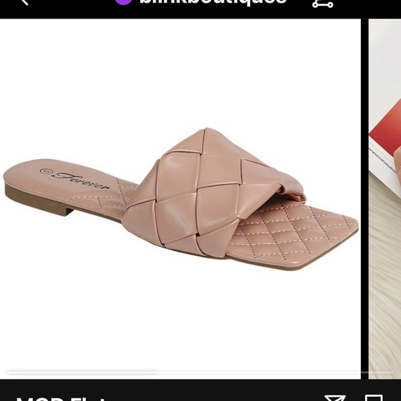 Blush padded sandal - Picture 1 of 2